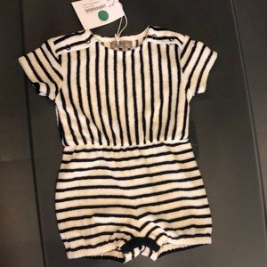 Stripe Terry Romper